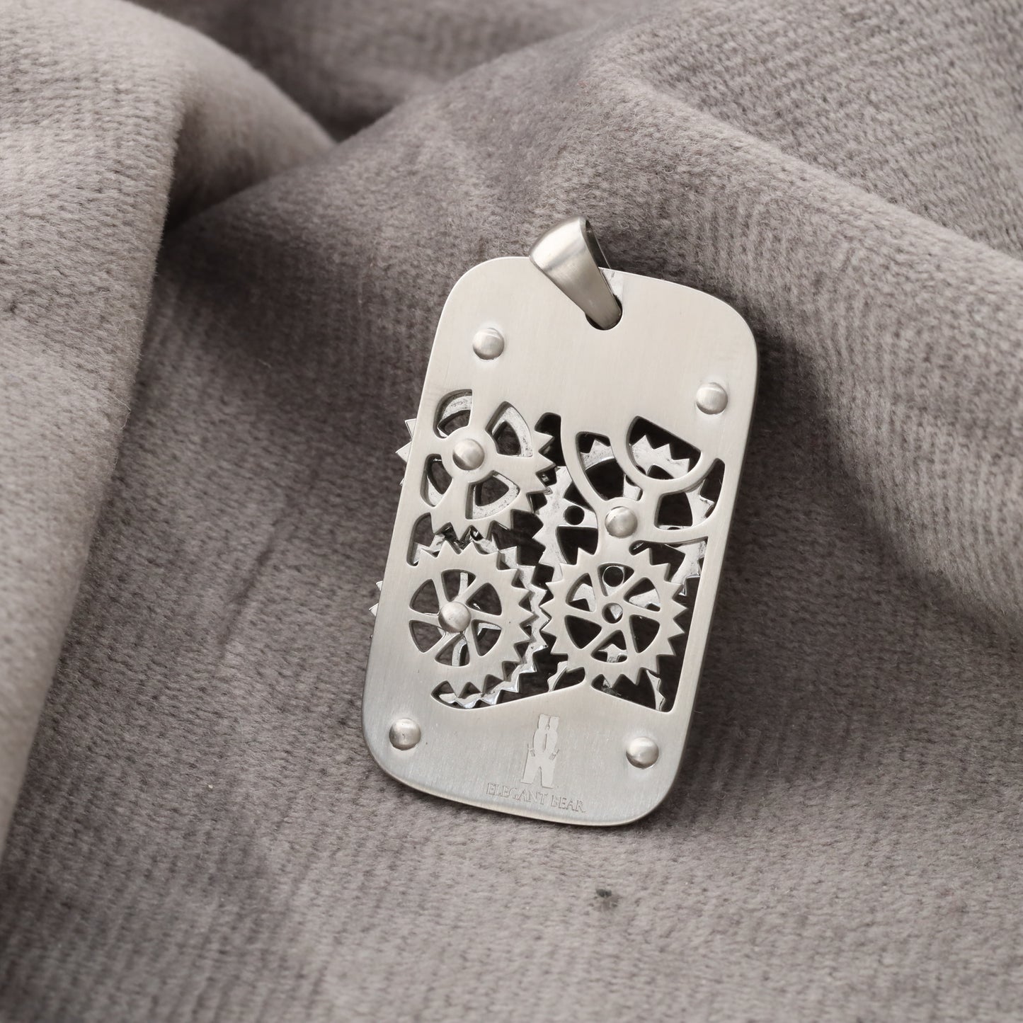 Silver Gear Pendant S306