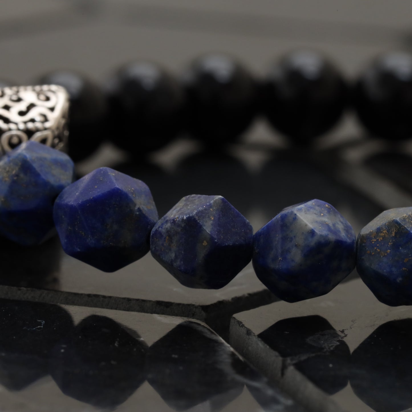 Secret Lapis Lazuli Bracelet - 925 Sterling Silver Toy - Onyx Class +AAA - Lazurite Bracelet LU205