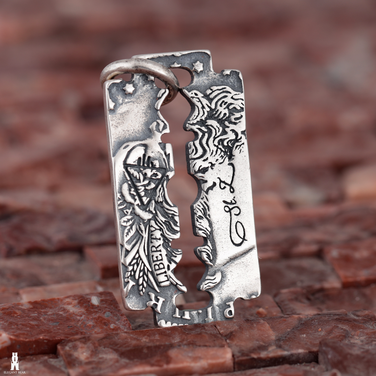 Ludali Sharp Blade Sterling Silver Pendant - LU35