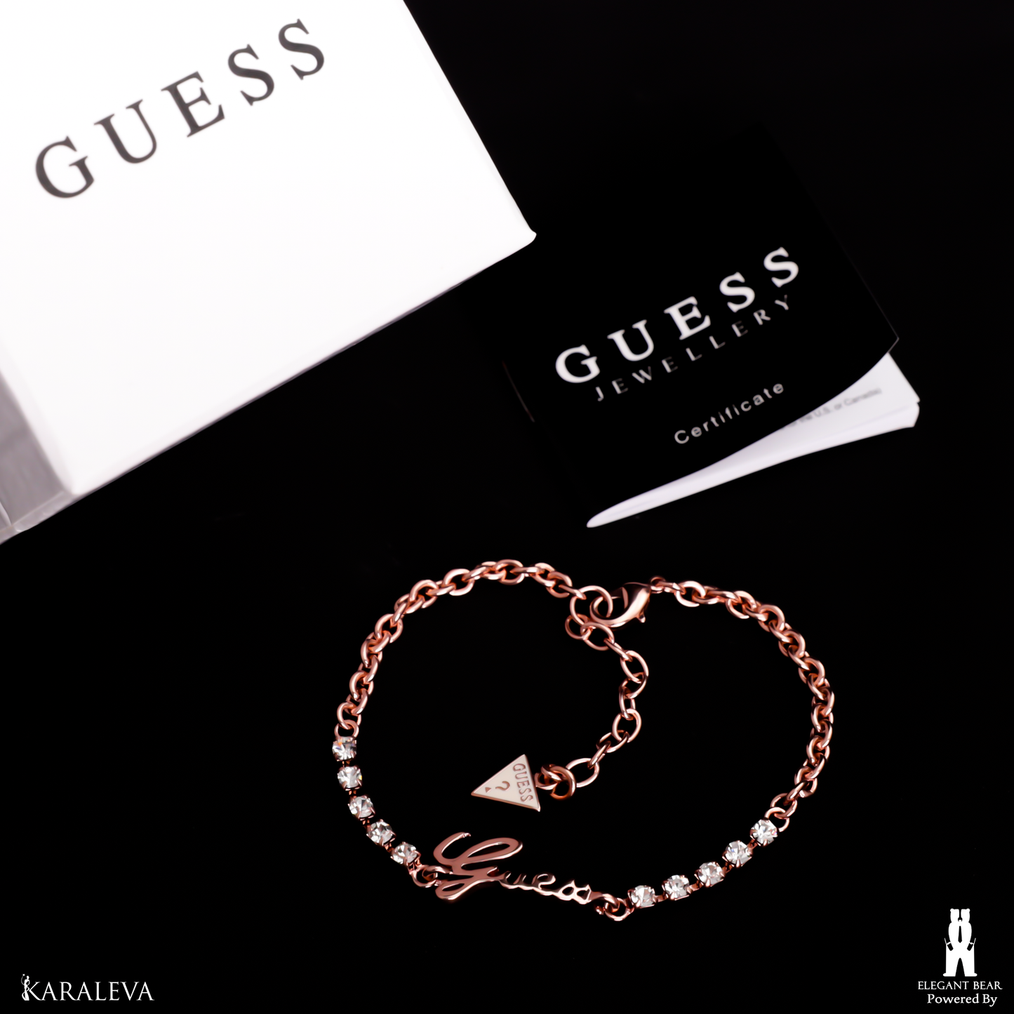 Guess Rose Gold Plated Metal Bracelet G1