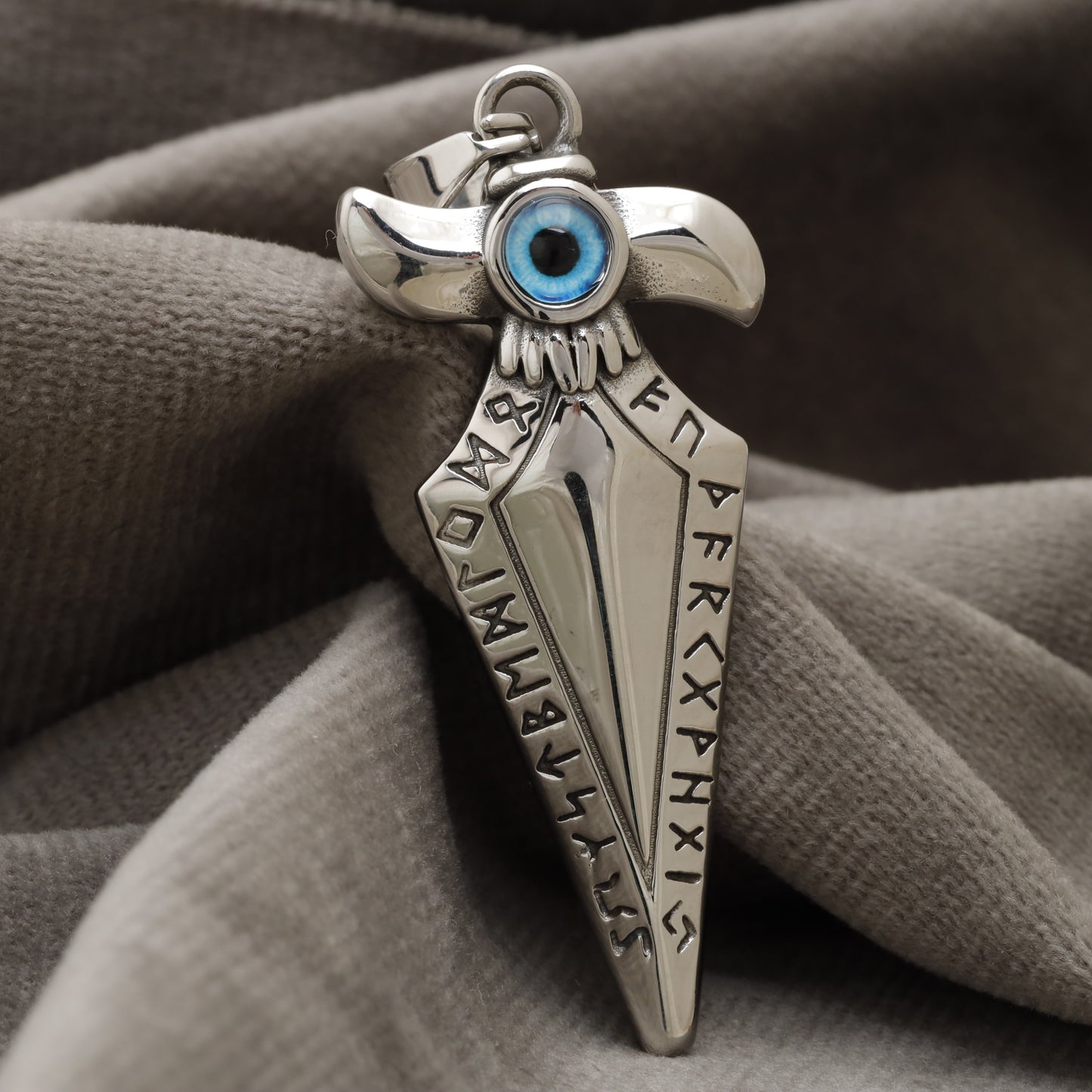 Evil Eye Dagger Stainless Steel Pendant X8