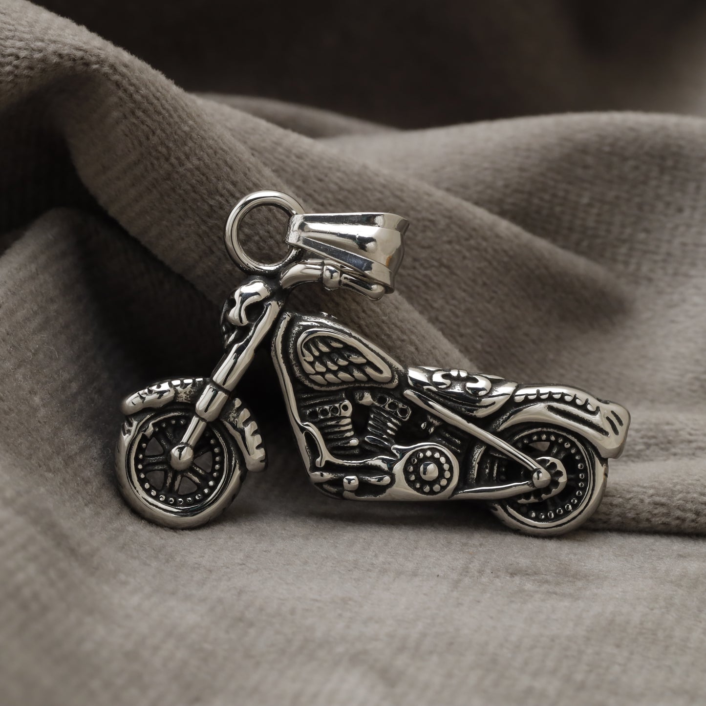 Harley Davidson Motorcycle Stainless Steel Pendant X9