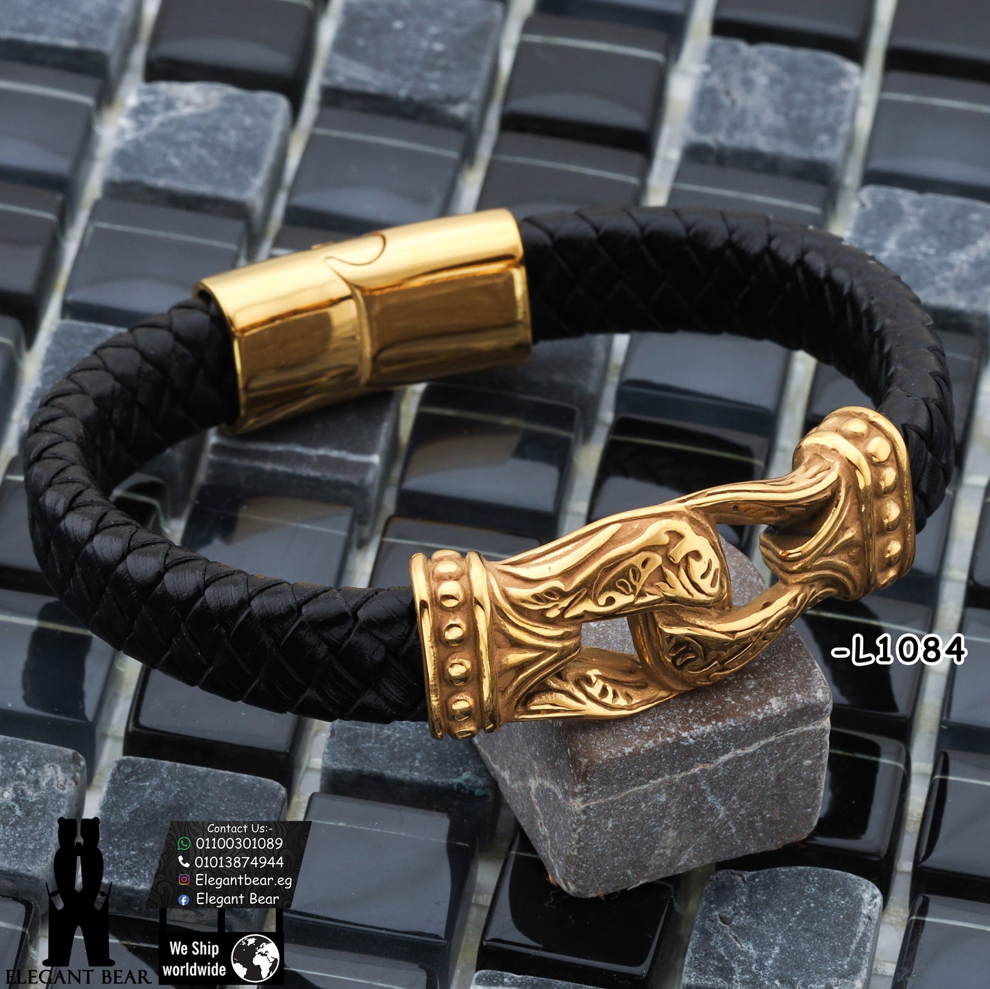 Premium Genuine Leather Braided Bracelet L1084
