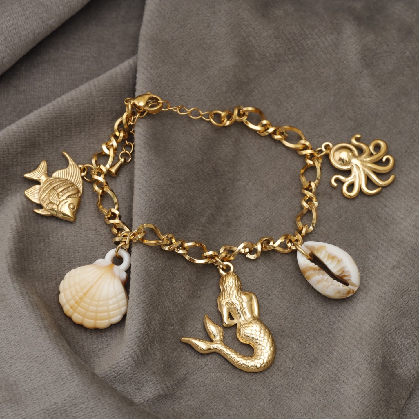 Mermaid and Sea Charm Bracelet KAR95