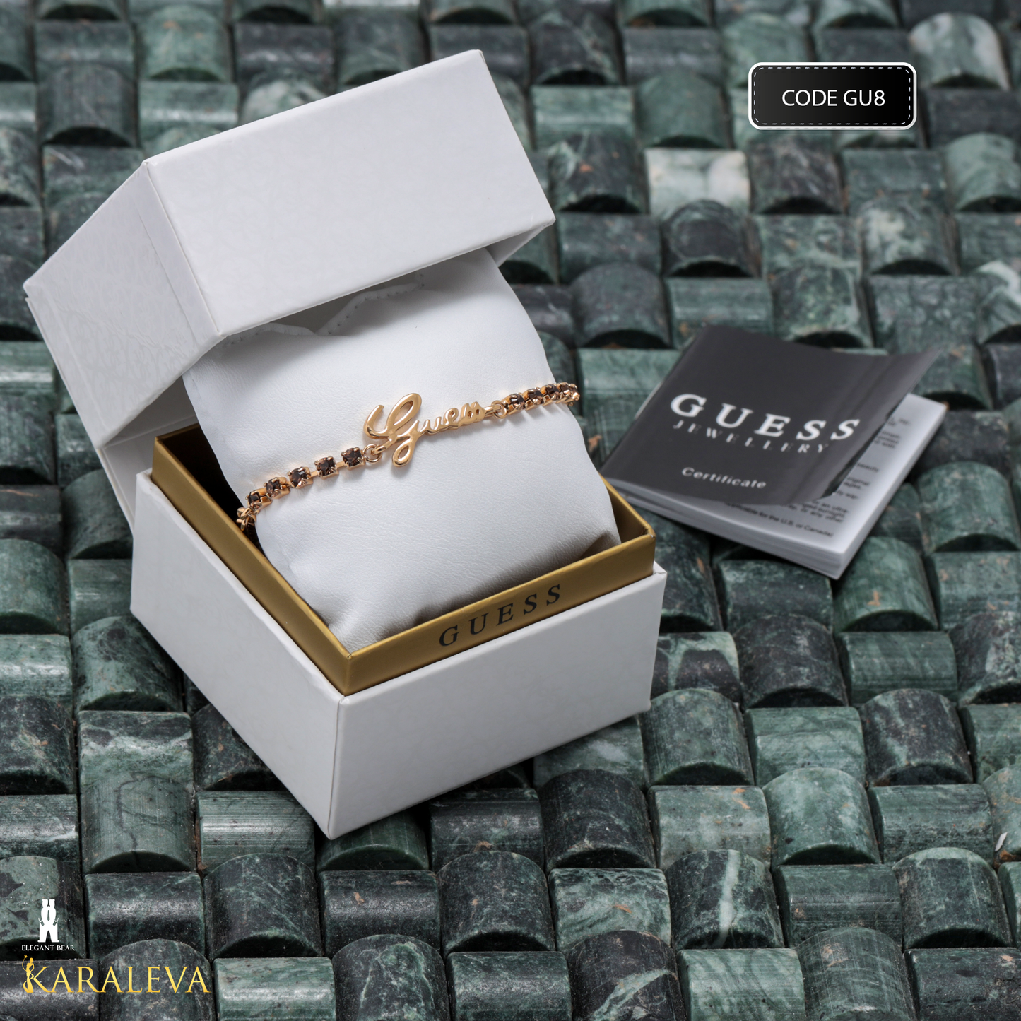 Guess Gold Plated Stainless Steel Bracelet G2