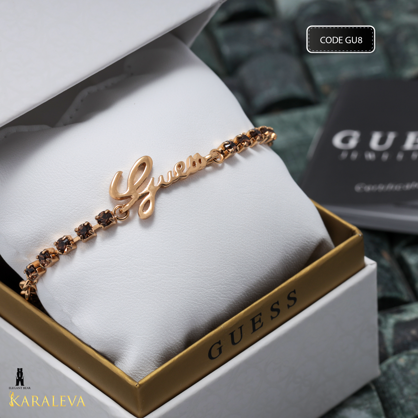 Guess Gold Plated Stainless Steel Bracelet G2