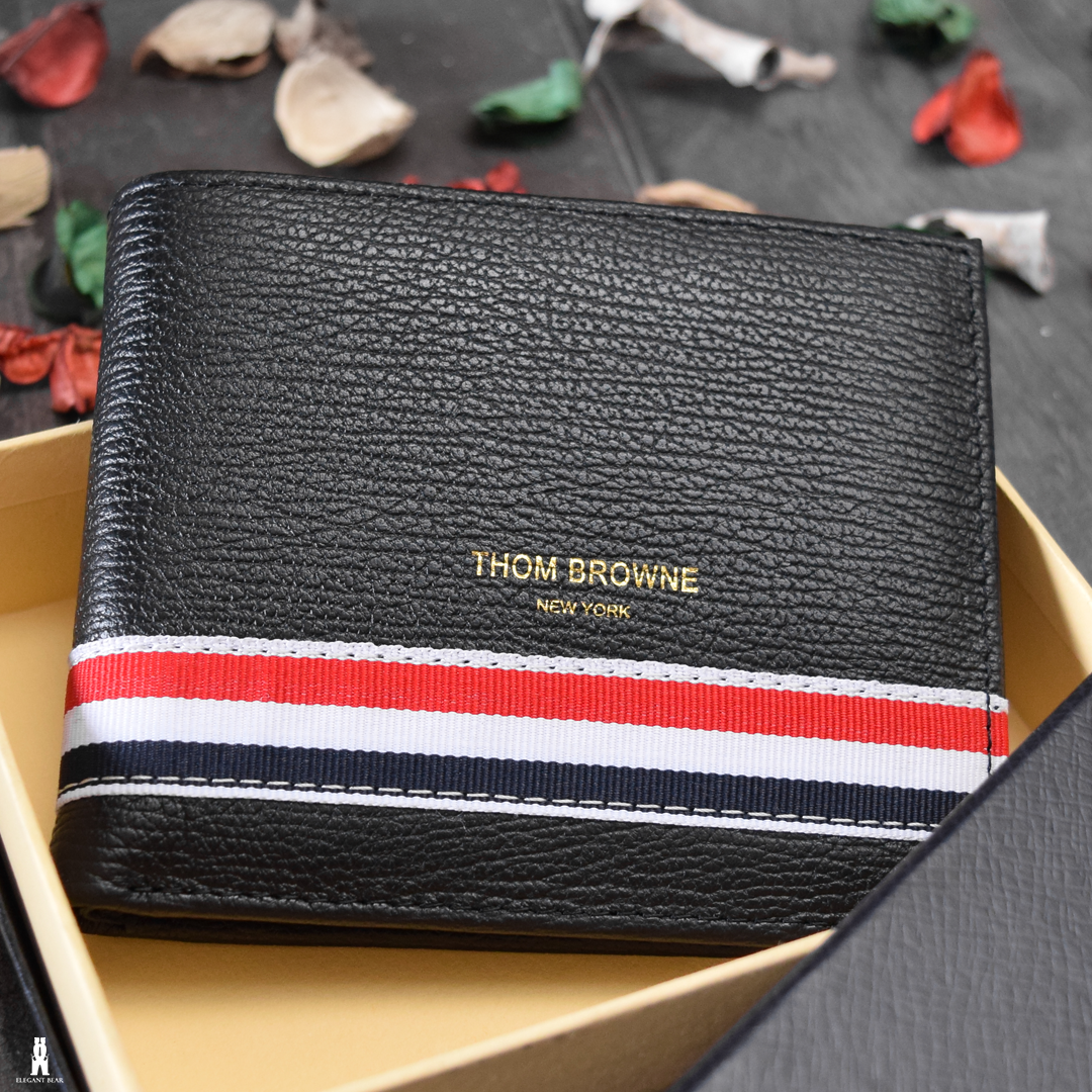 THOM BROWNE Natural Leather Wallet W7