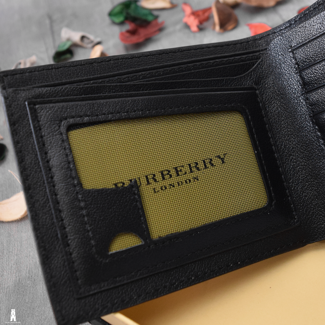 BURBERRY Natural Leather Wallet W6