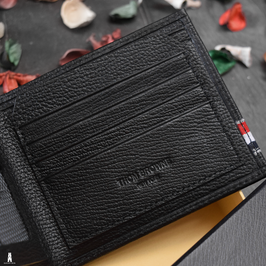 THOM BROWNE Natural Leather Wallet W7