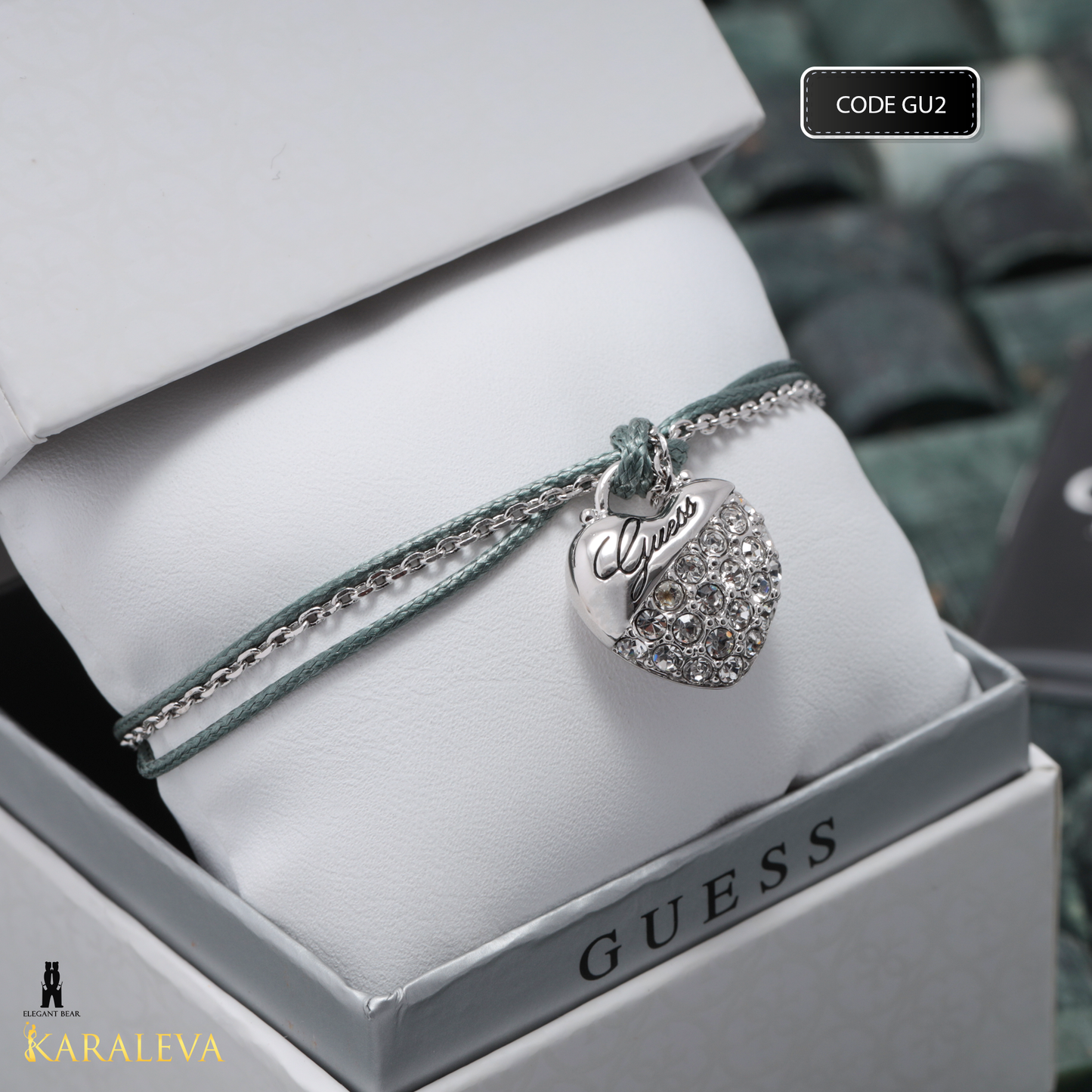 Guess Baby Blue & Stainless Steel Bracelet G7
