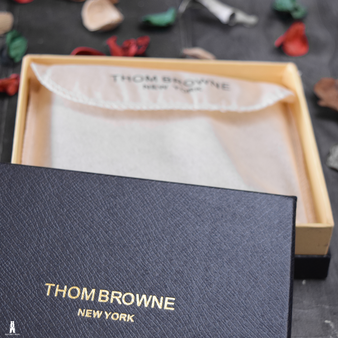 THOM BROWNE Natural Leather Wallet W7