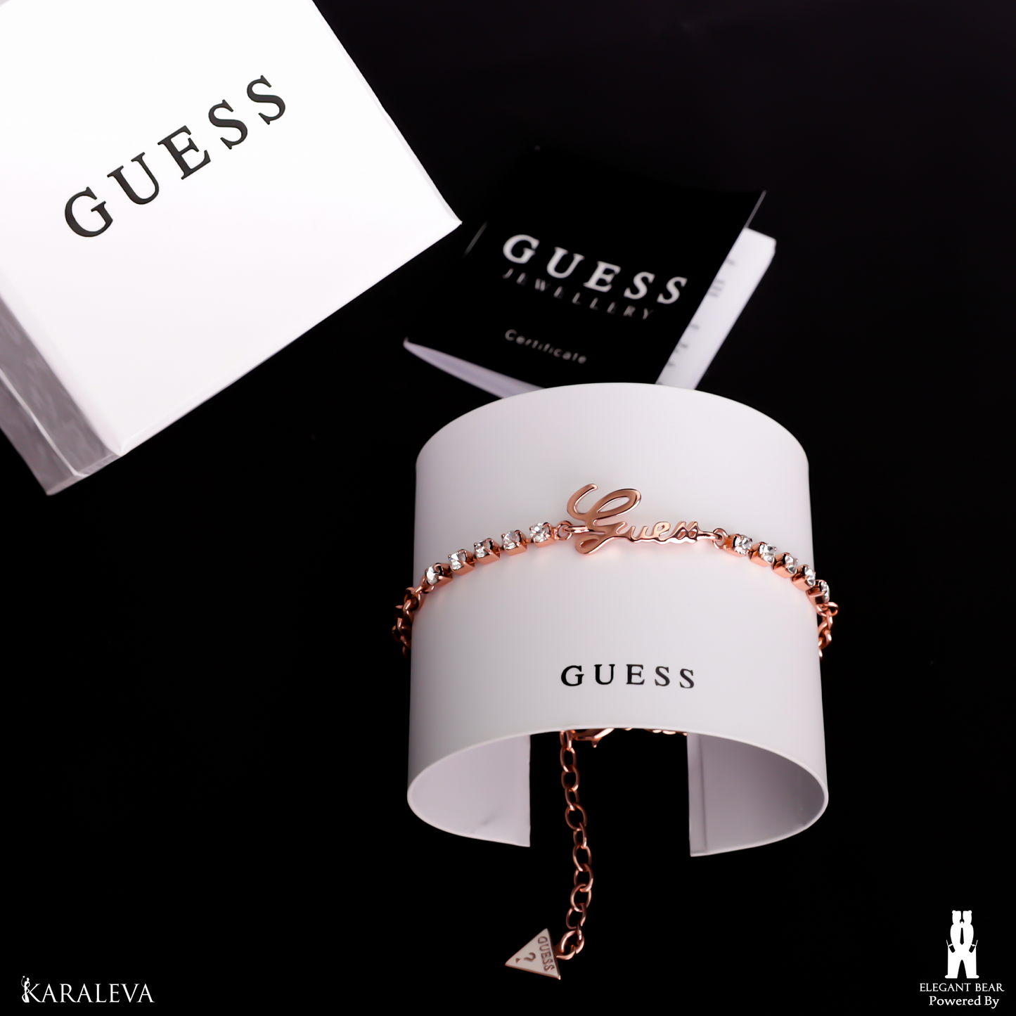 Guess Rose Gold Plated Metal Bracelet G1
