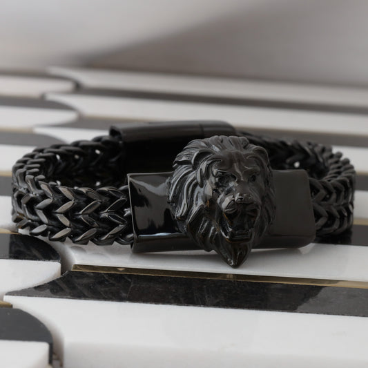 Lion Head Stainless Steel Chain Bracelet - Premium Quality - L1000