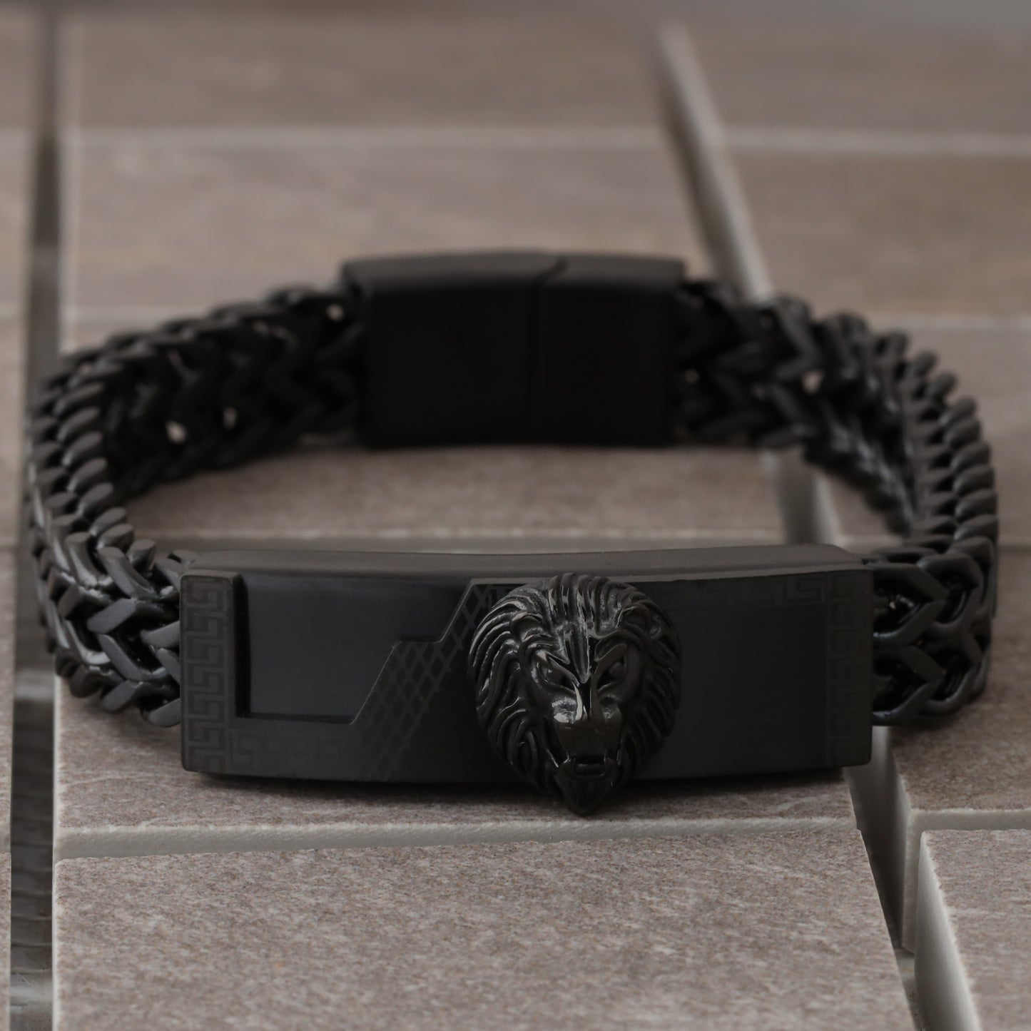 Premium Lion Head Stainless Steel Chain Bracelet - Multi Color - L1002