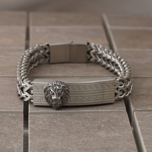 Stainless Steel Lion Bracelet L1007