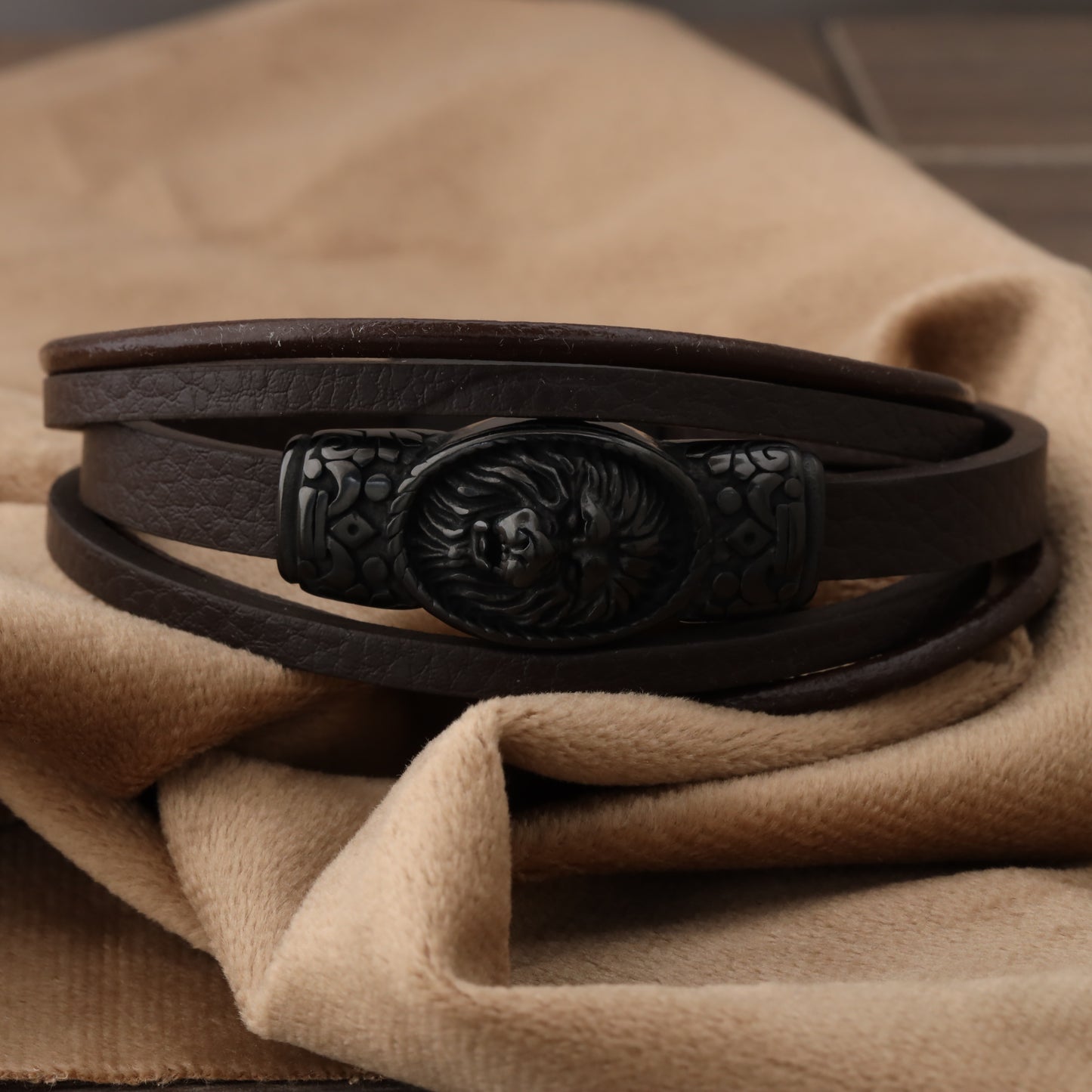 Brown Leather Bracelet L1194