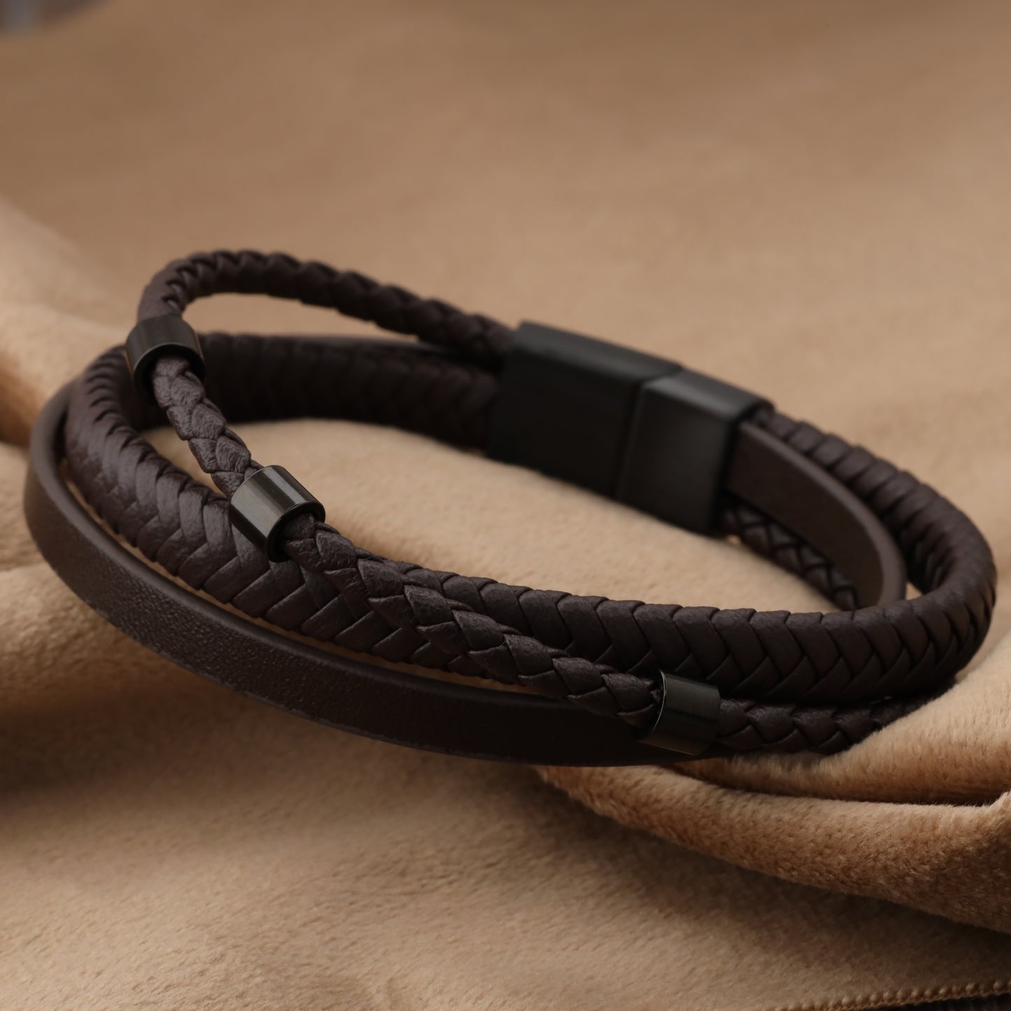 Brown Leather Bracelet L1265
