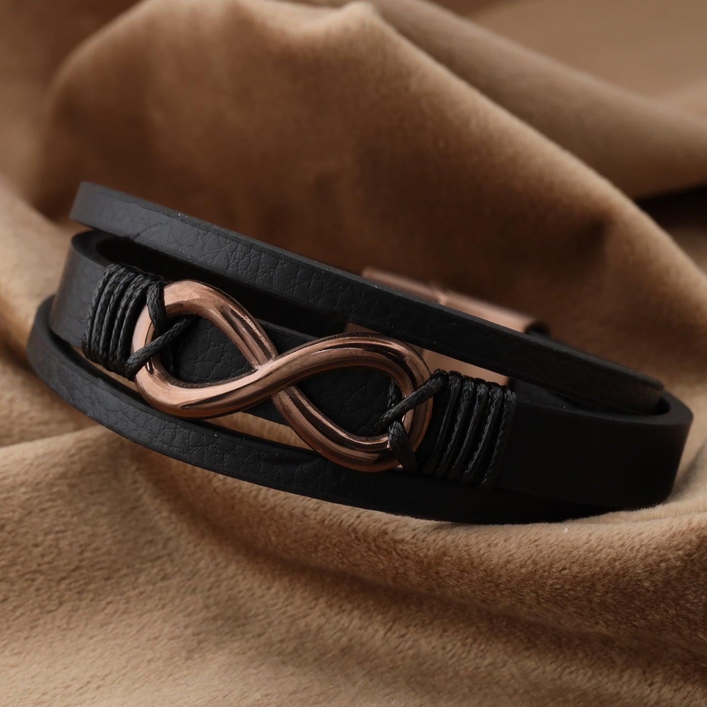 Infinity Leather Bracelet L1240
