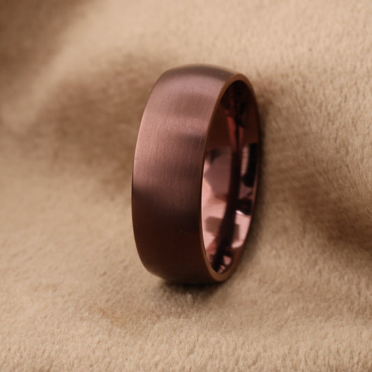 A233 Copper Titanium Ring Matte Finish - 8mm