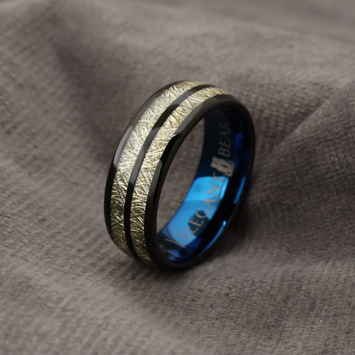 Tungsten Meteorite Ring A117
