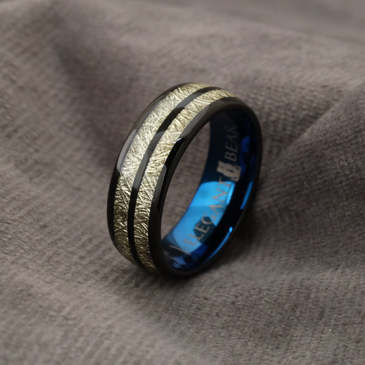 Tungsten Meteorite Ring A117