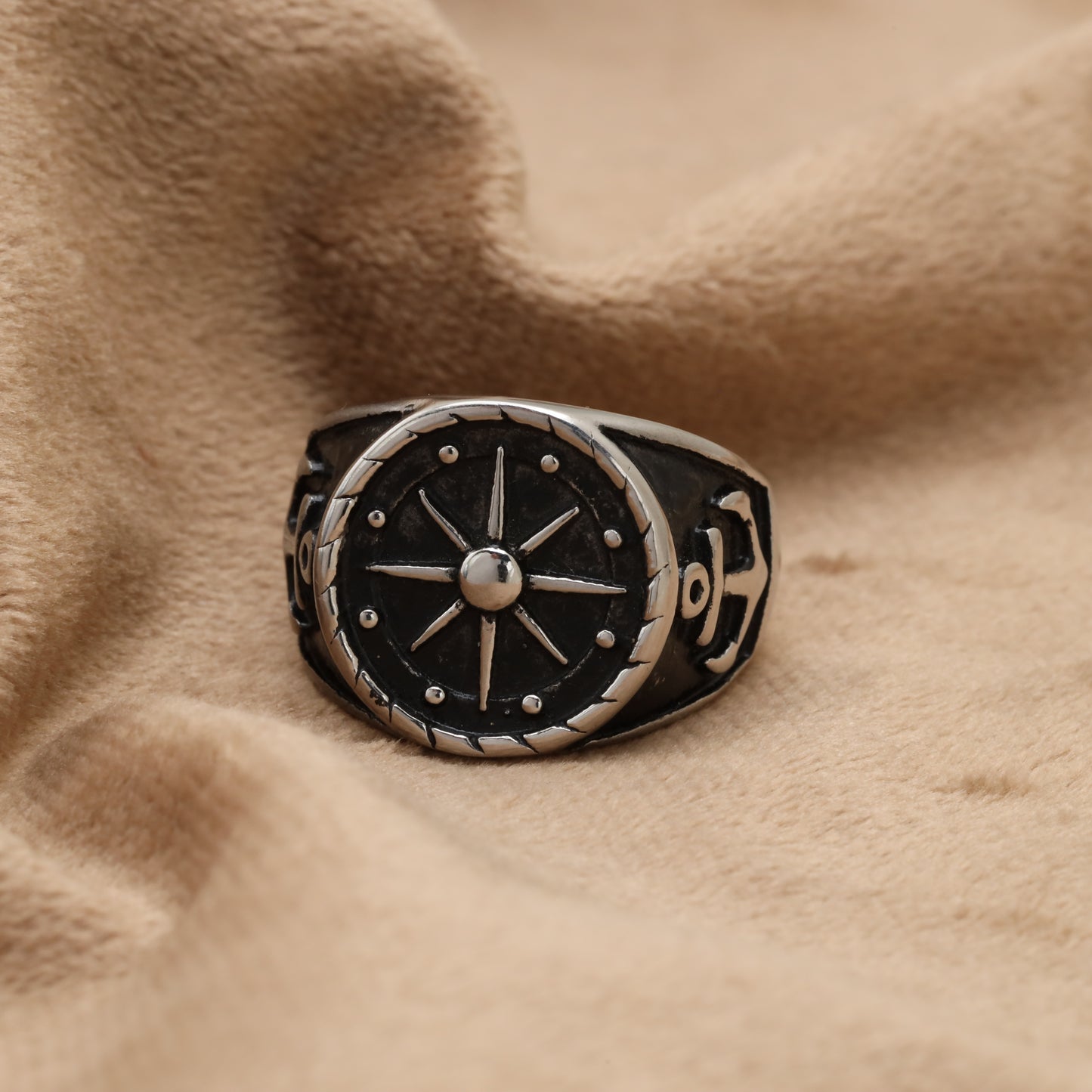Compass & Anchor Signet Ring R6657
