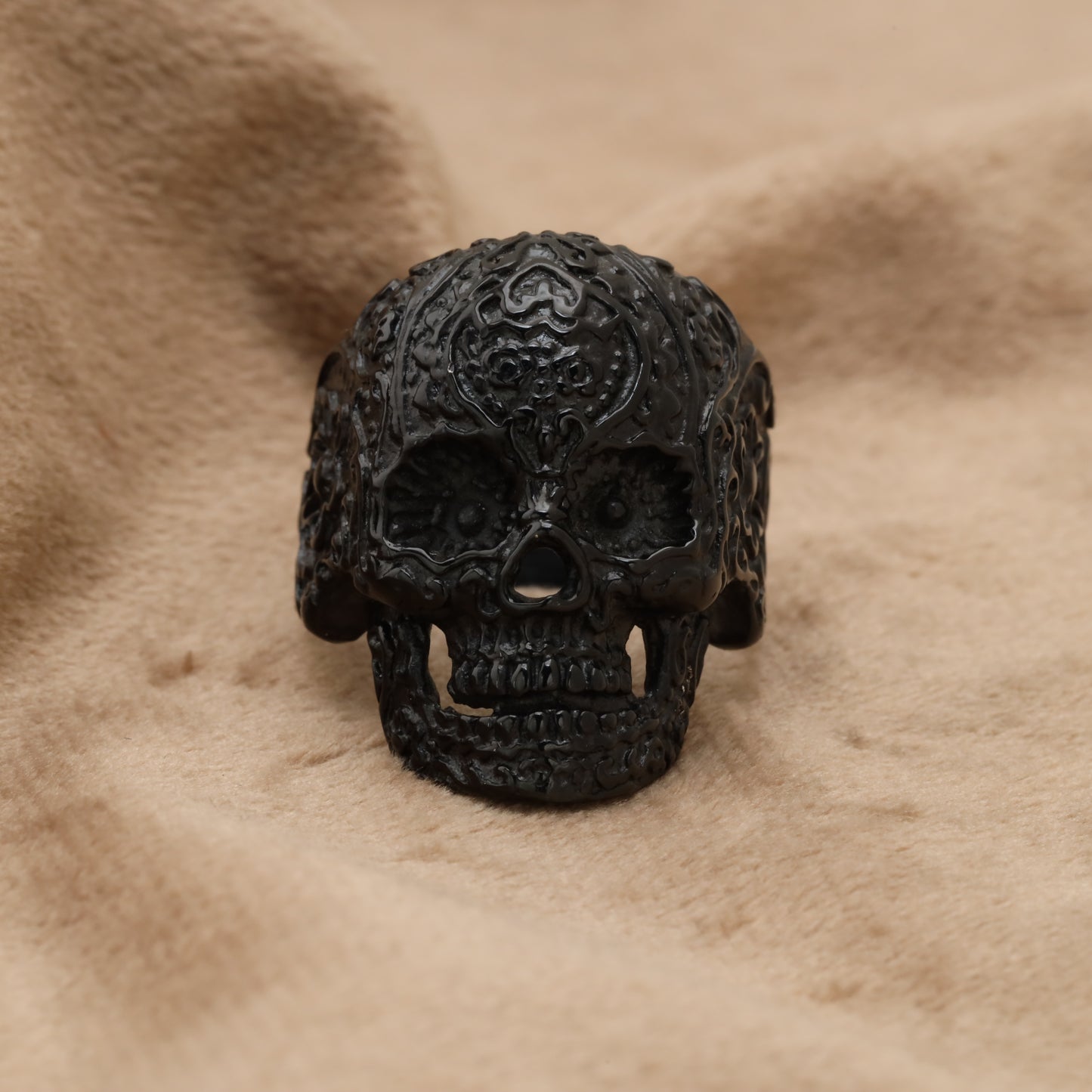 Black Skull Stainless Steel Ring R1235