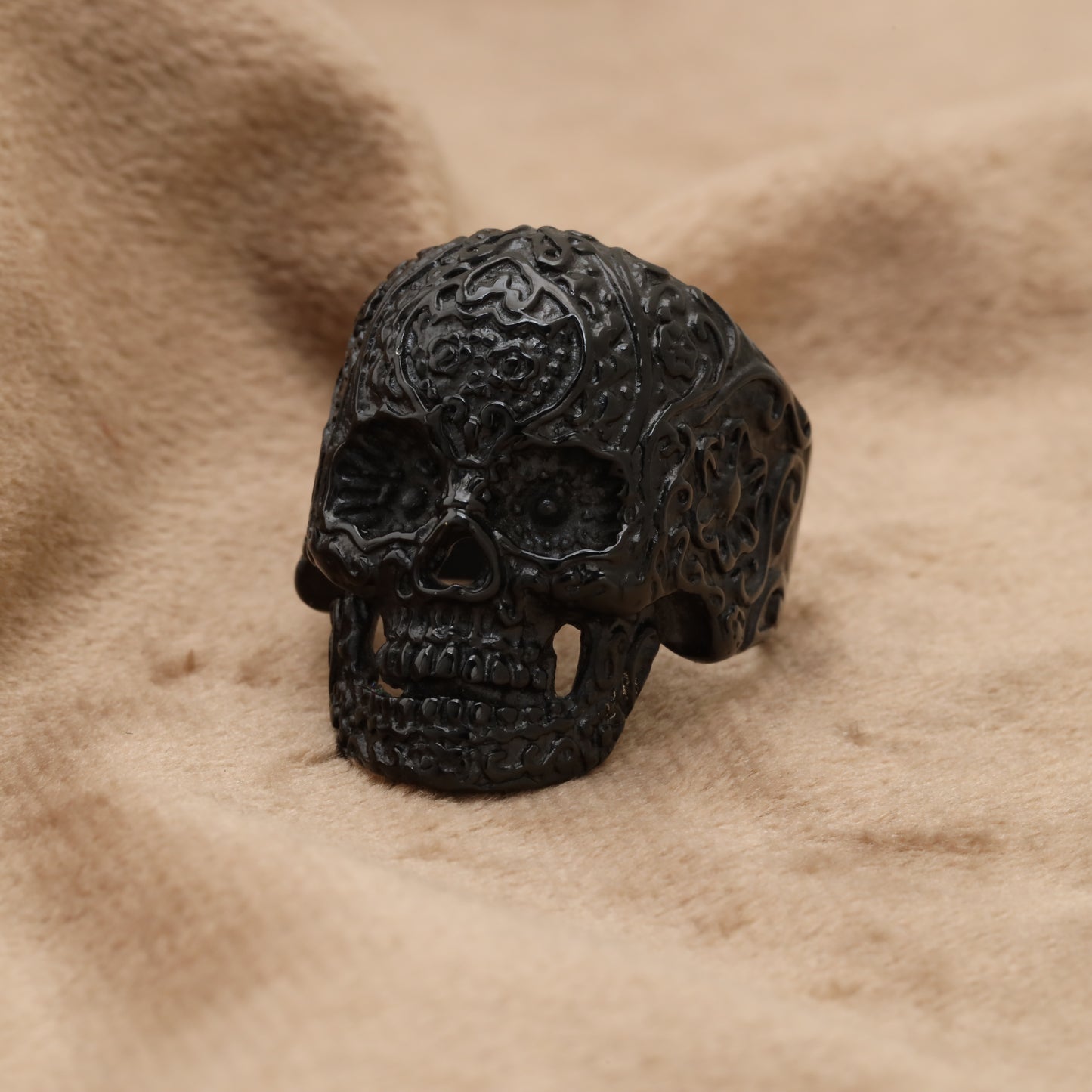 Black Skull Stainless Steel Ring R1235