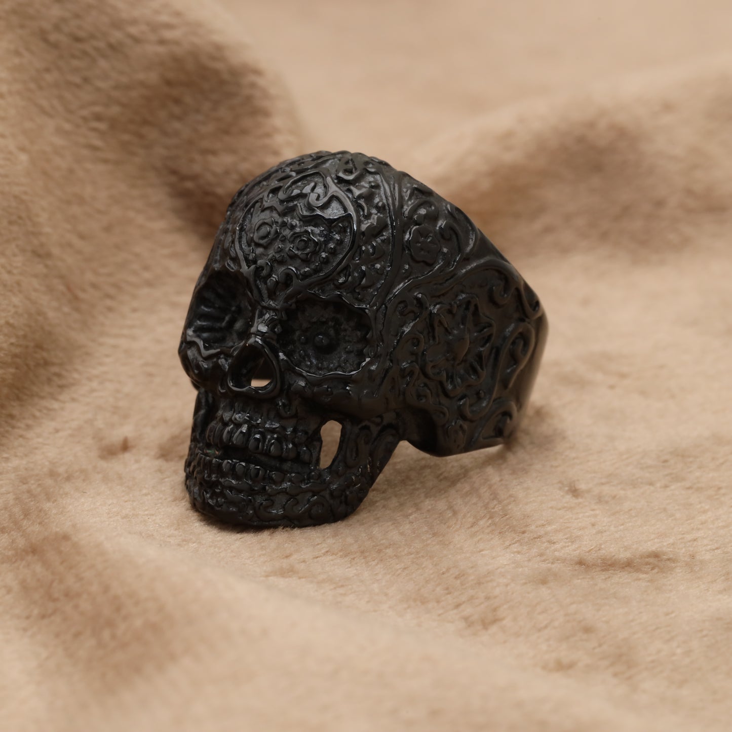 Black Skull Stainless Steel Ring R1235