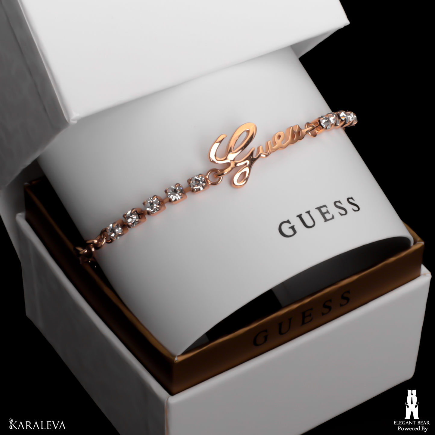 Guess Gold Plated Stainless Steel Bracelet G2