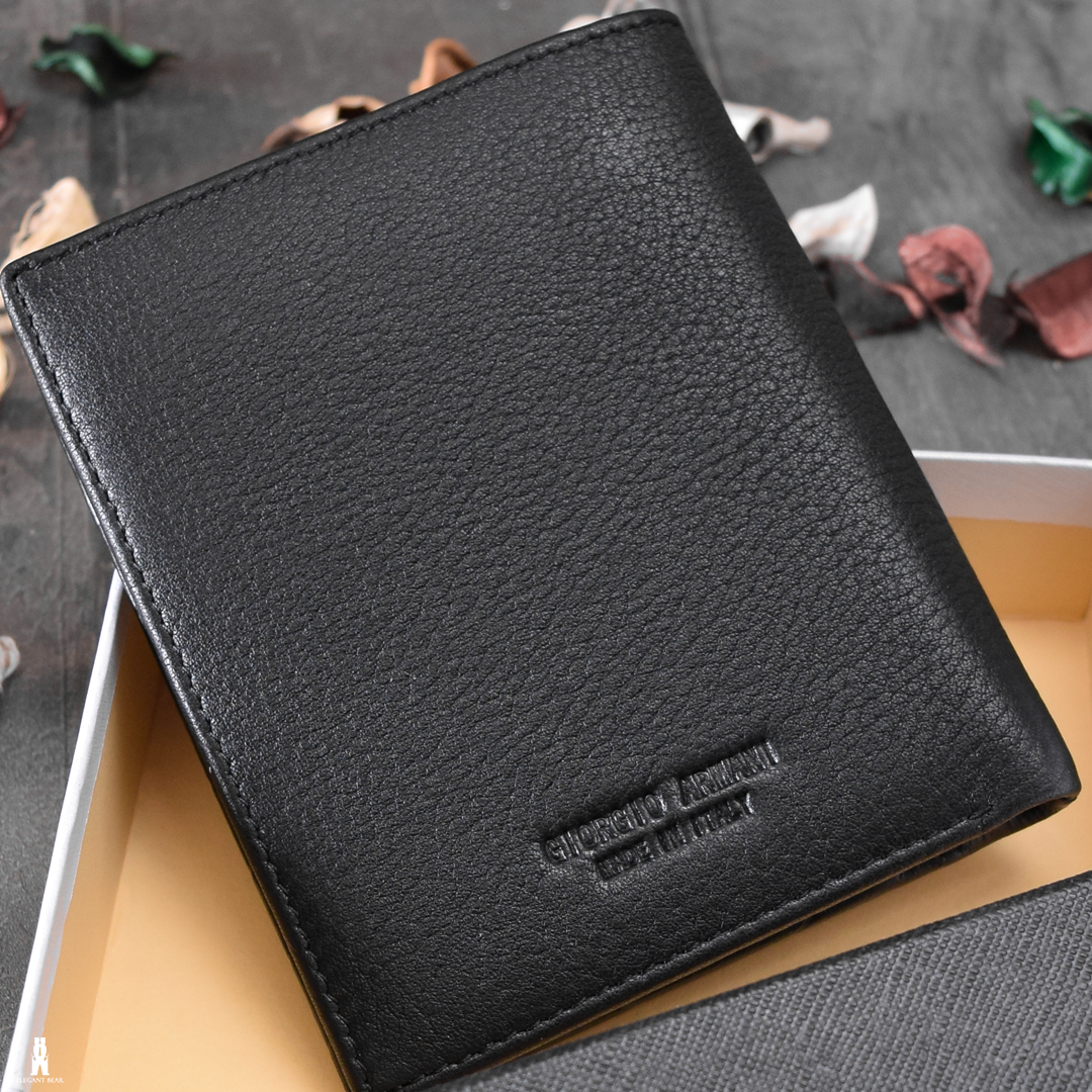 GIORGIO ARMANI Natural Leather Wallet W8