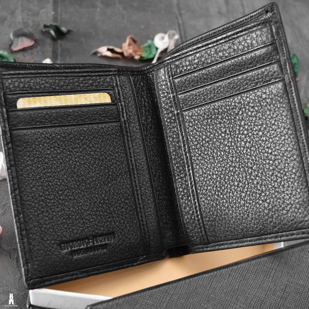 GIORGIO ARMANI Natural Leather Wallet W8