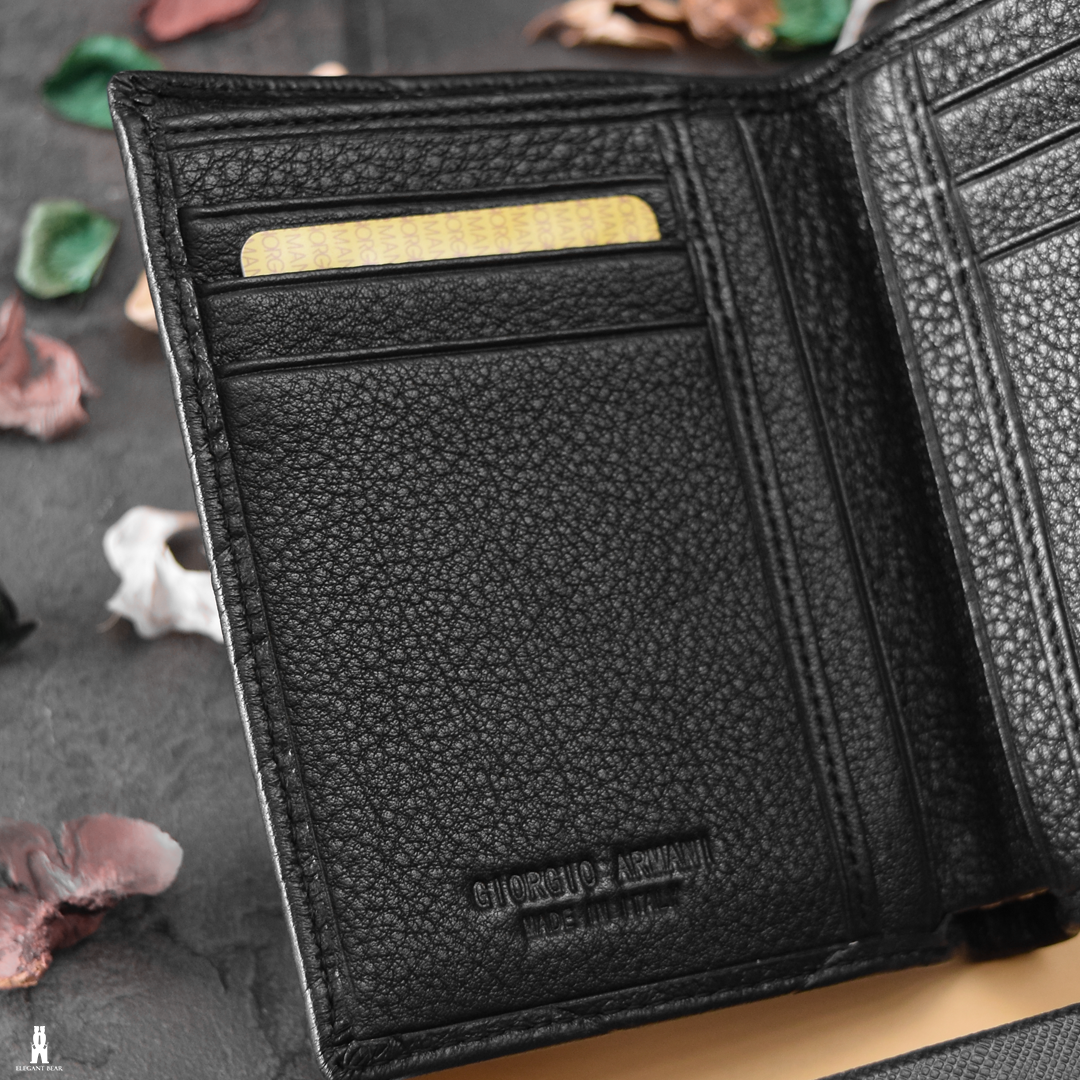 GIORGIO ARMANI Natural Leather Wallet W8