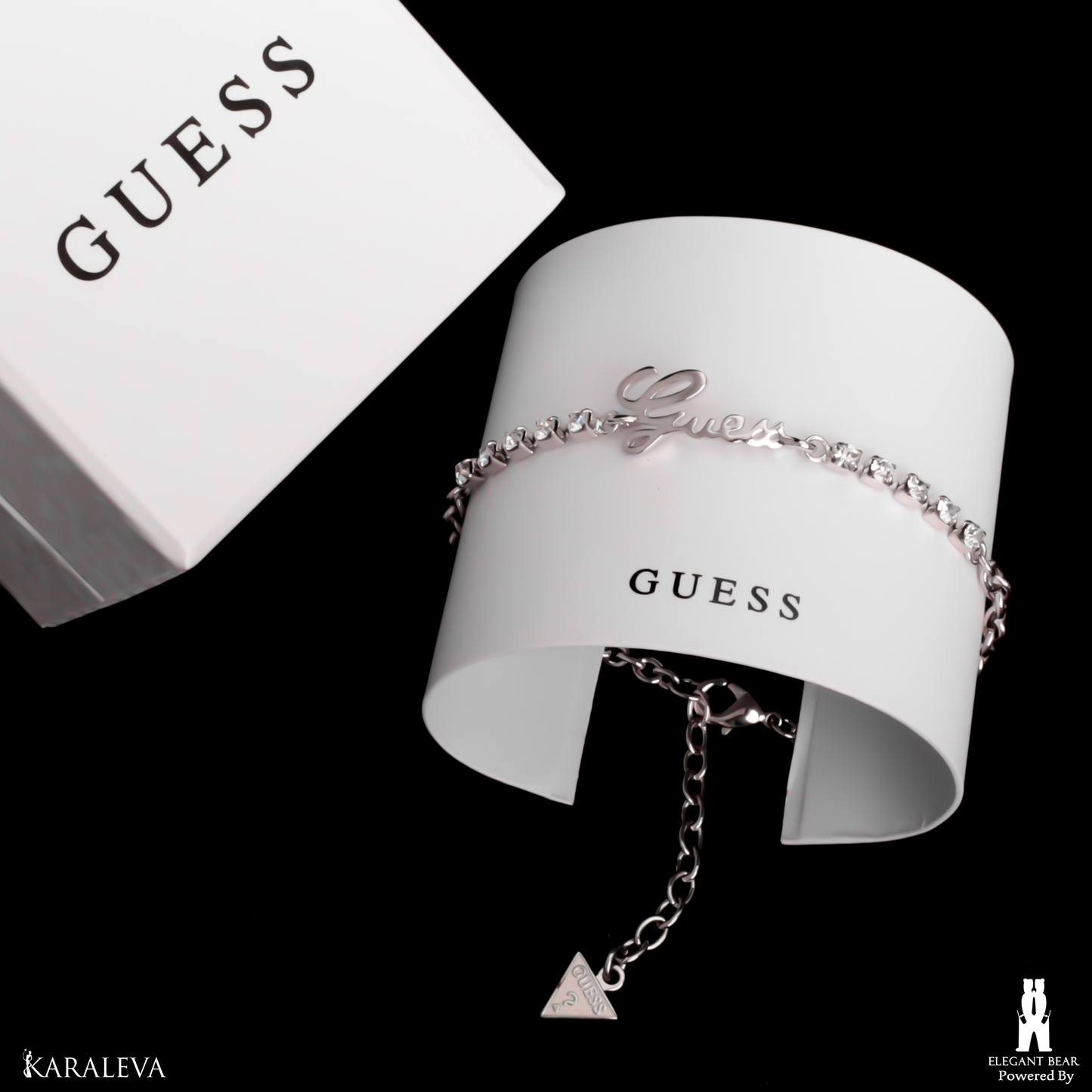 Guess Silver Plated Metal Bracelet G3