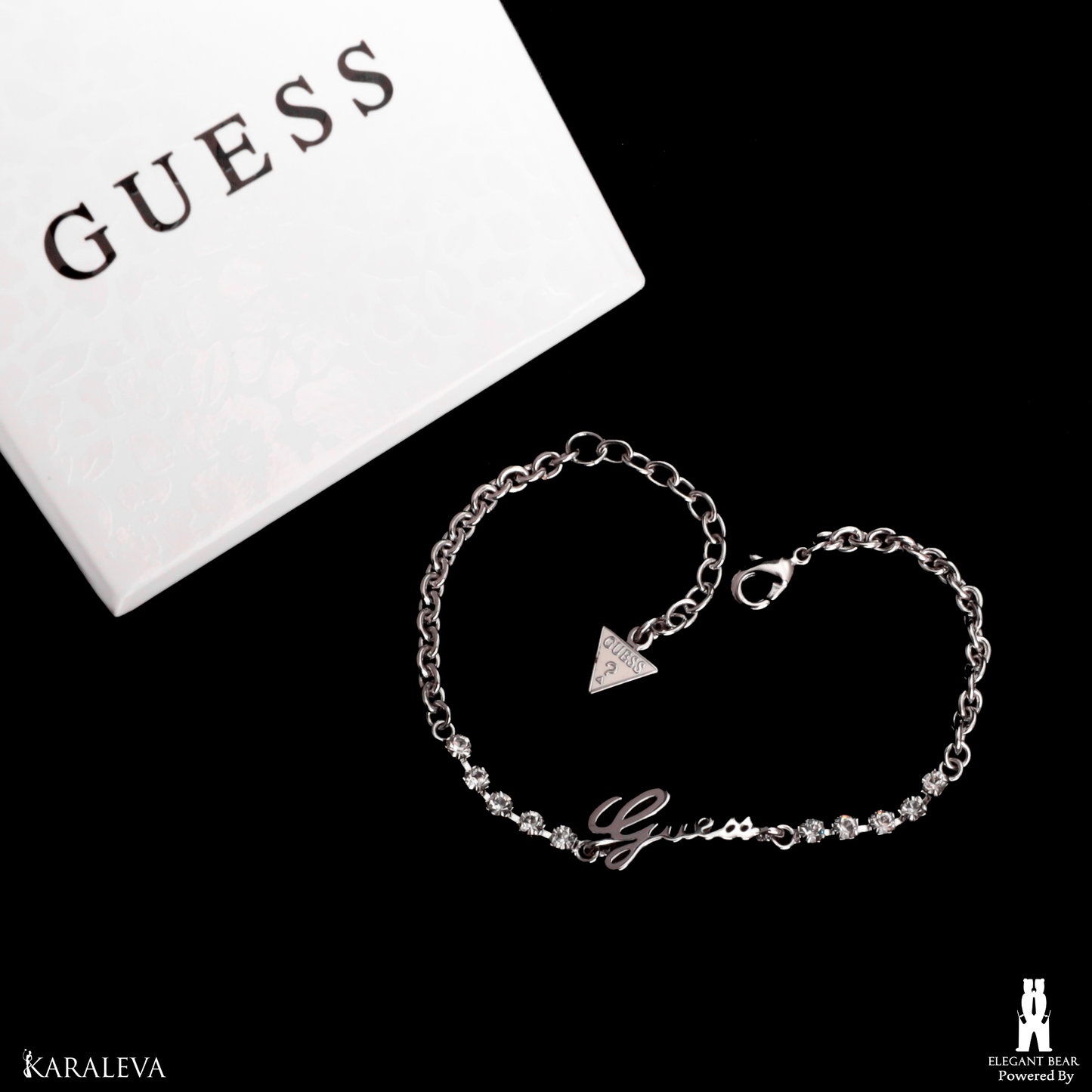 Guess Silver Plated Metal Bracelet G3