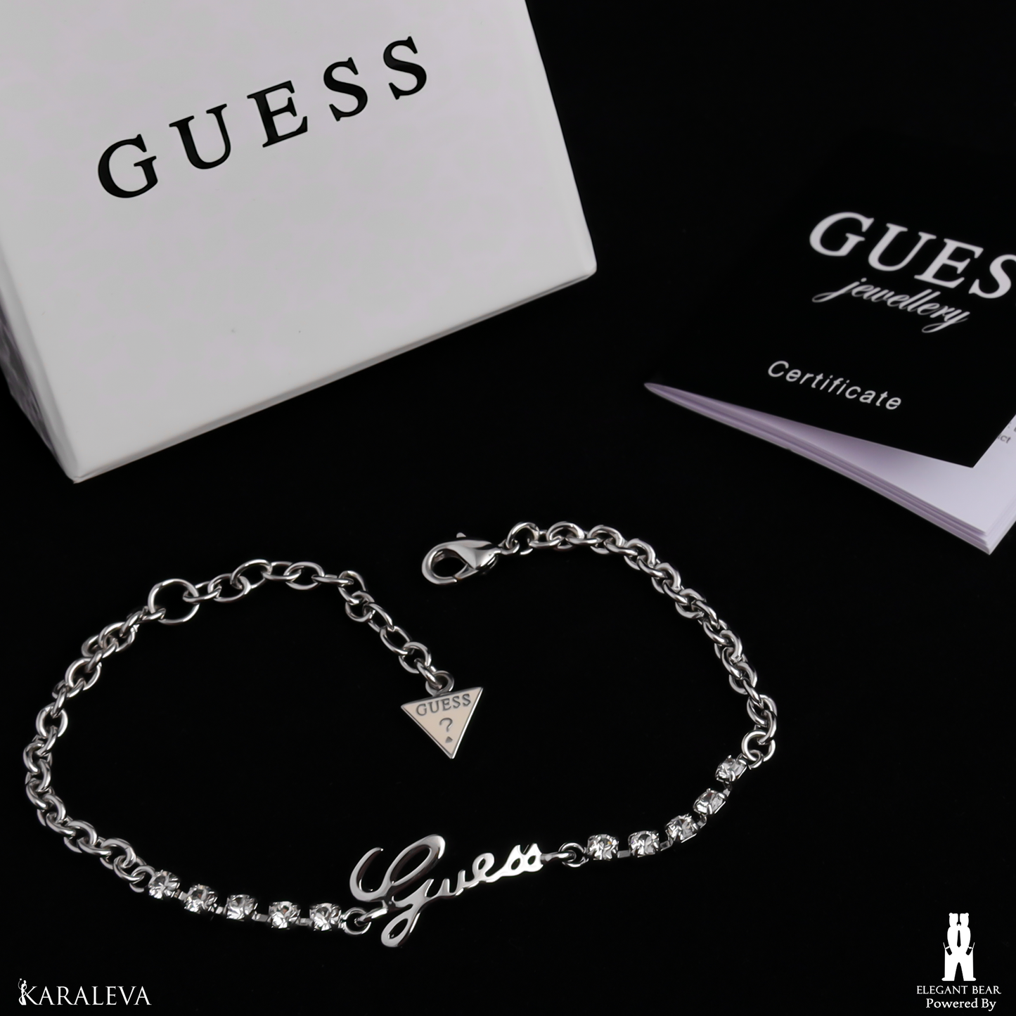 Guess Silver Plated Metal Bracelet G3