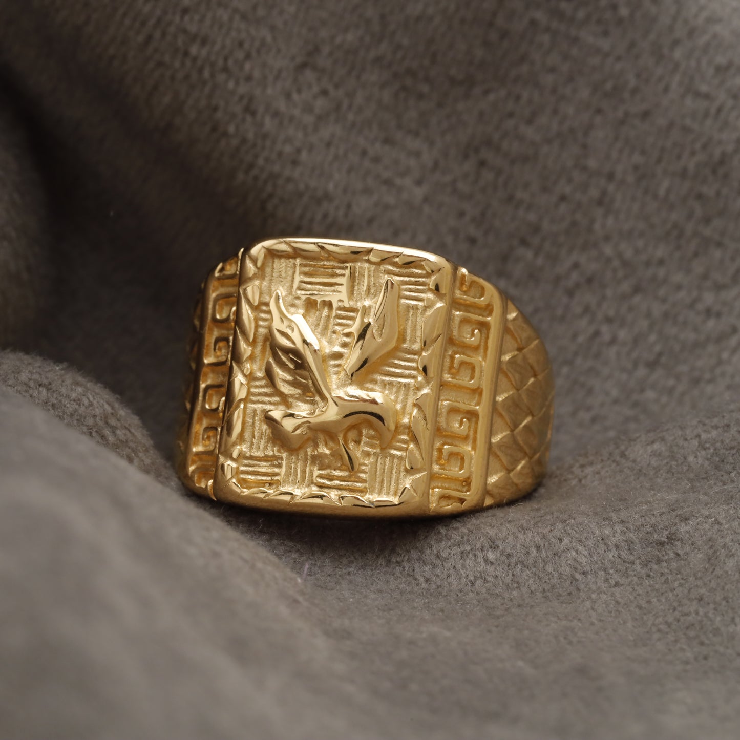 Gold Eagle Stainless Steel  Ring R27