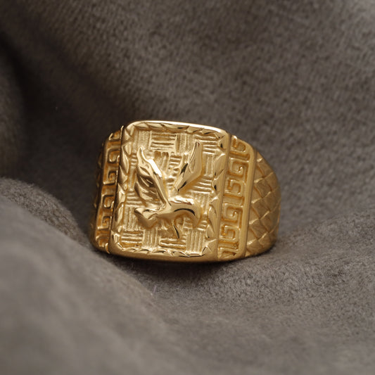 Gold Eagle Stainless Steel  Ring R27