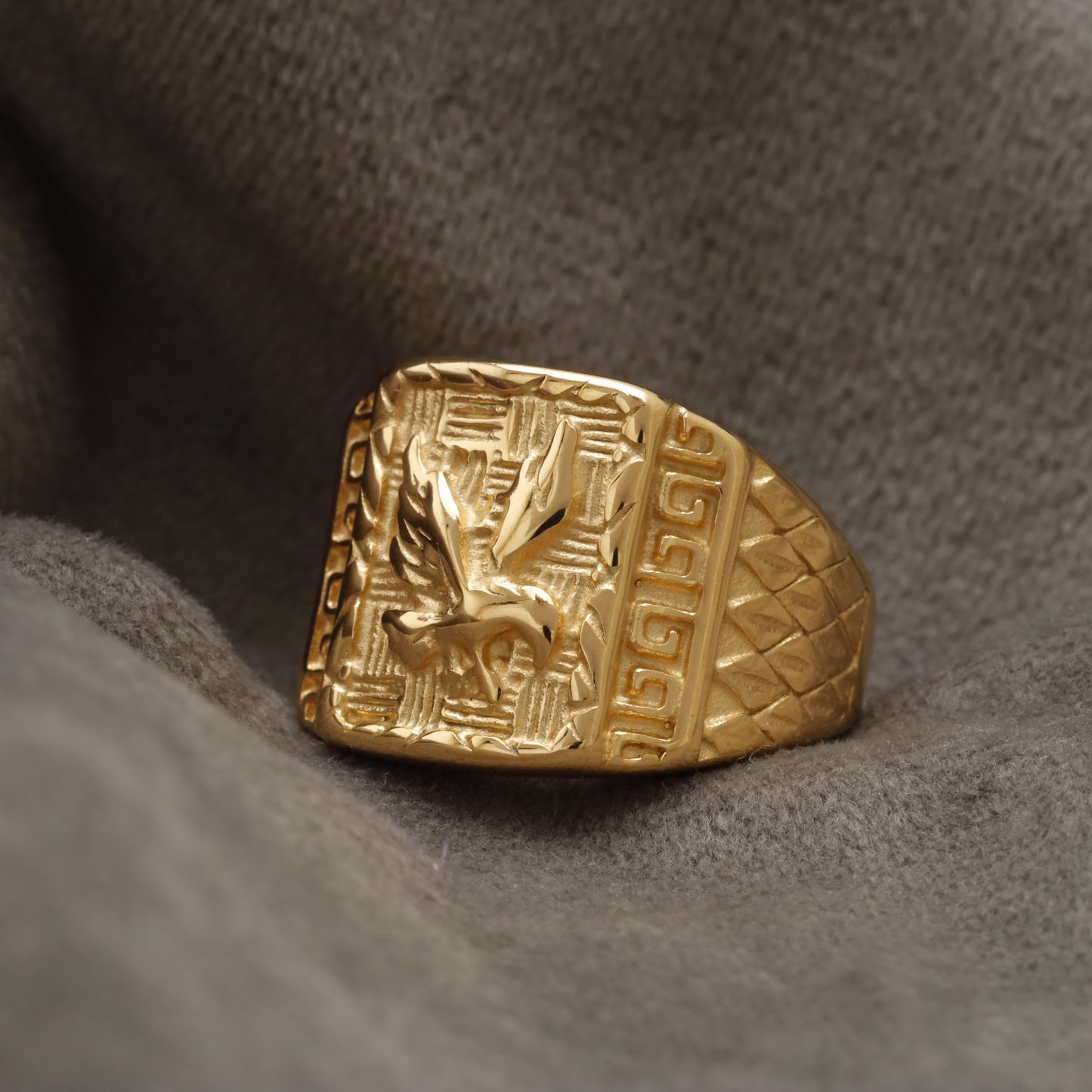 Gold Eagle Stainless Steel  Ring R27