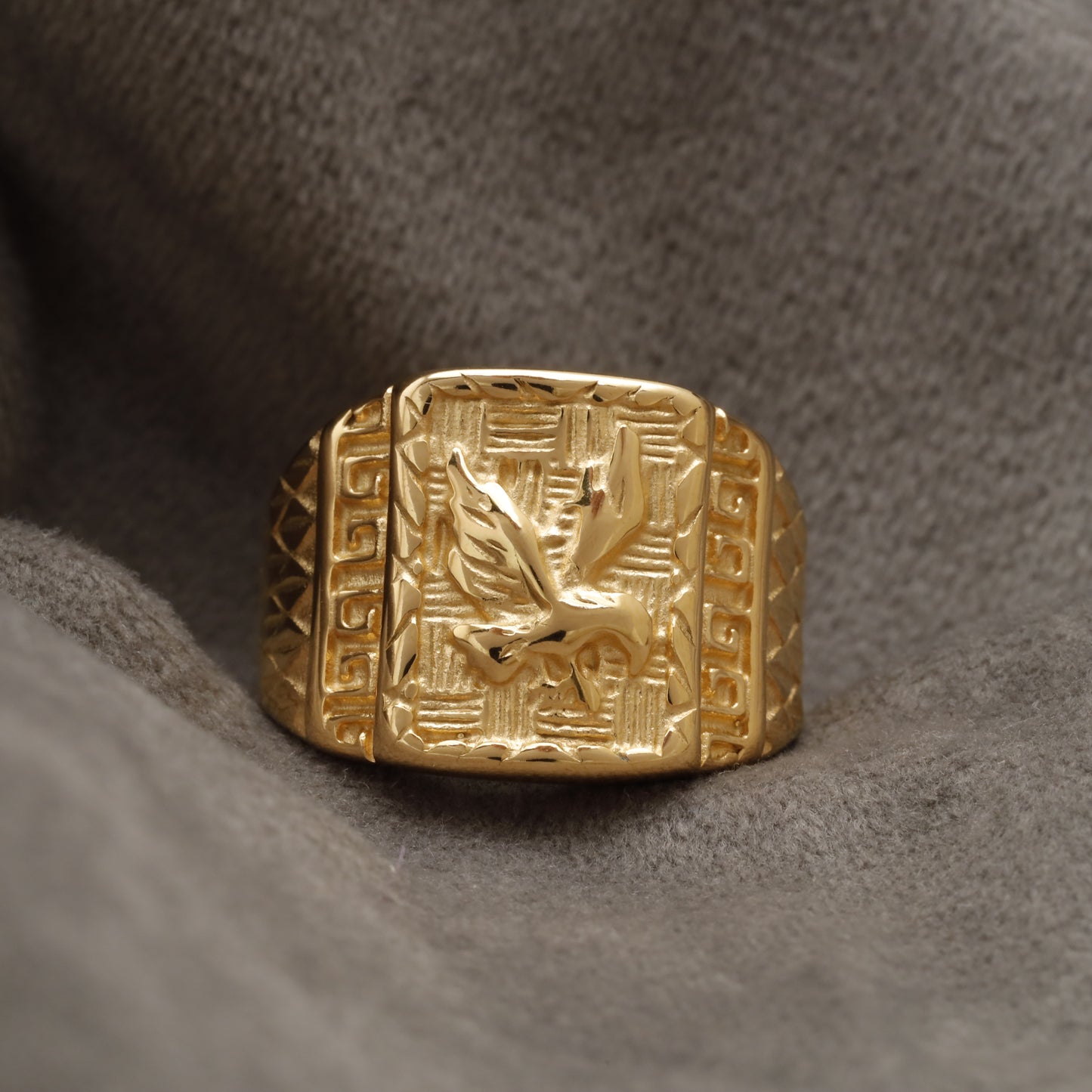 Gold Eagle Stainless Steel  Ring R27