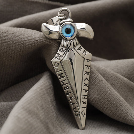 Evil Eye Dagger Stainless Steel Pendant X8