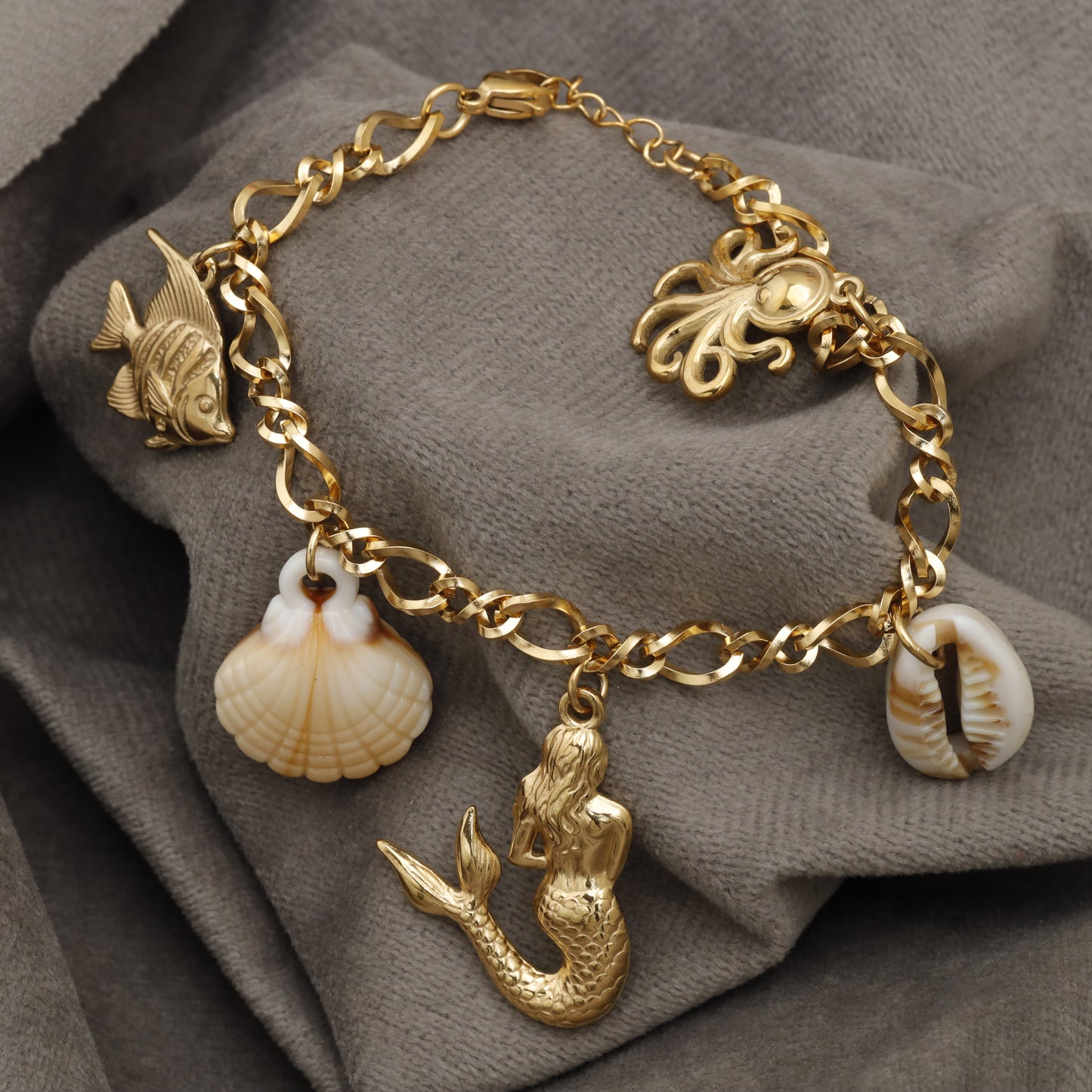 Mermaid & Sea Charm Bracelet – KAR95