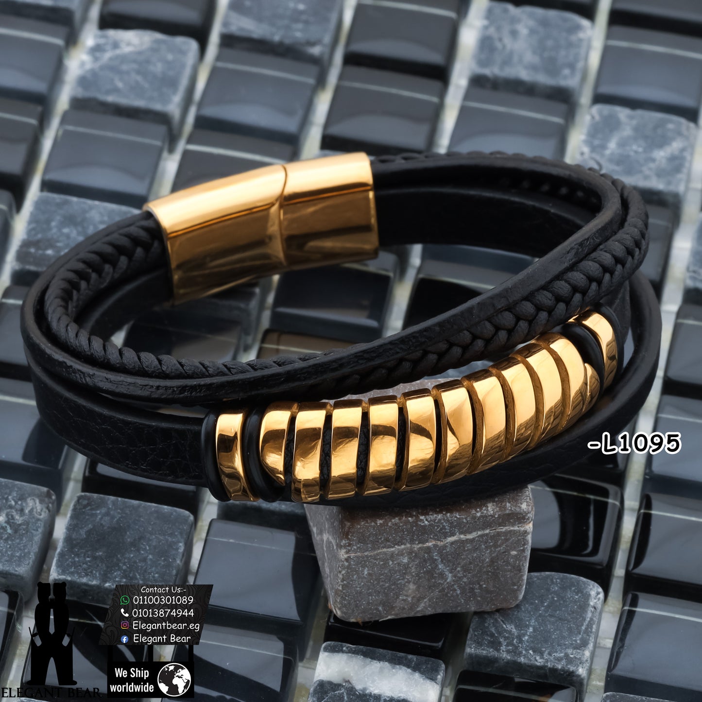 Premium Multi-Layer Genuine Leather Bracelet L1095
