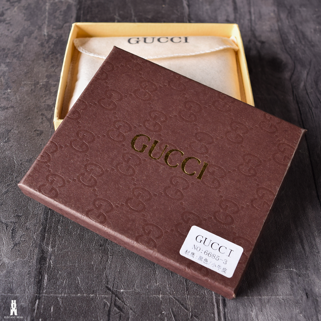 Gucci Black Leather Wallet W1