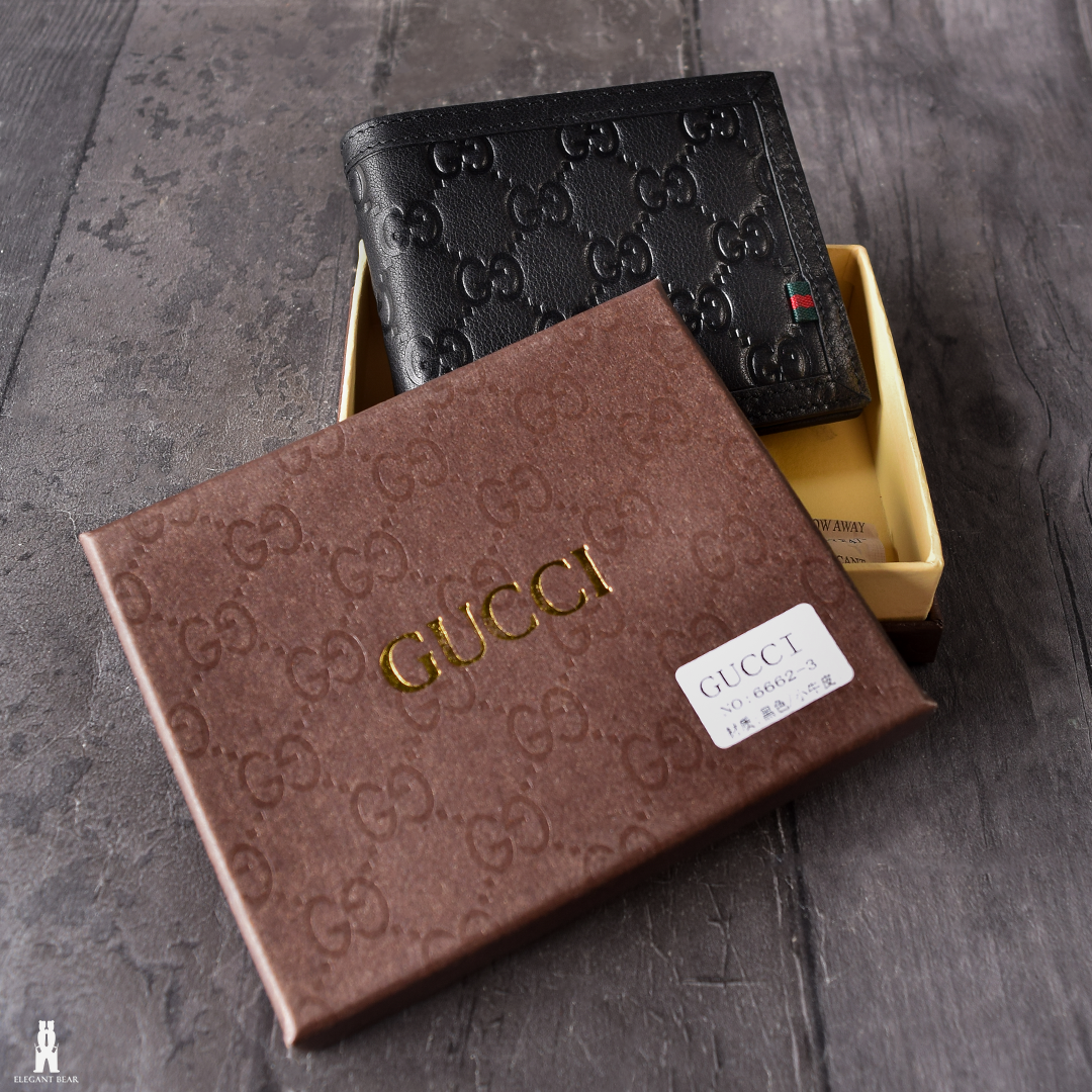 Gucci Black Leather Wallet W1