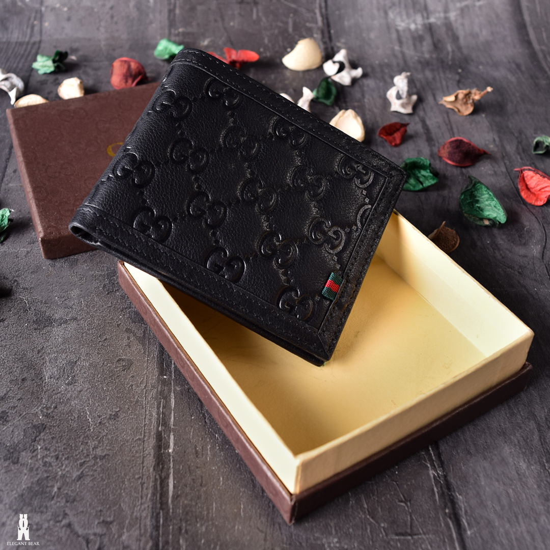 Gucci Black Leather Wallet W1