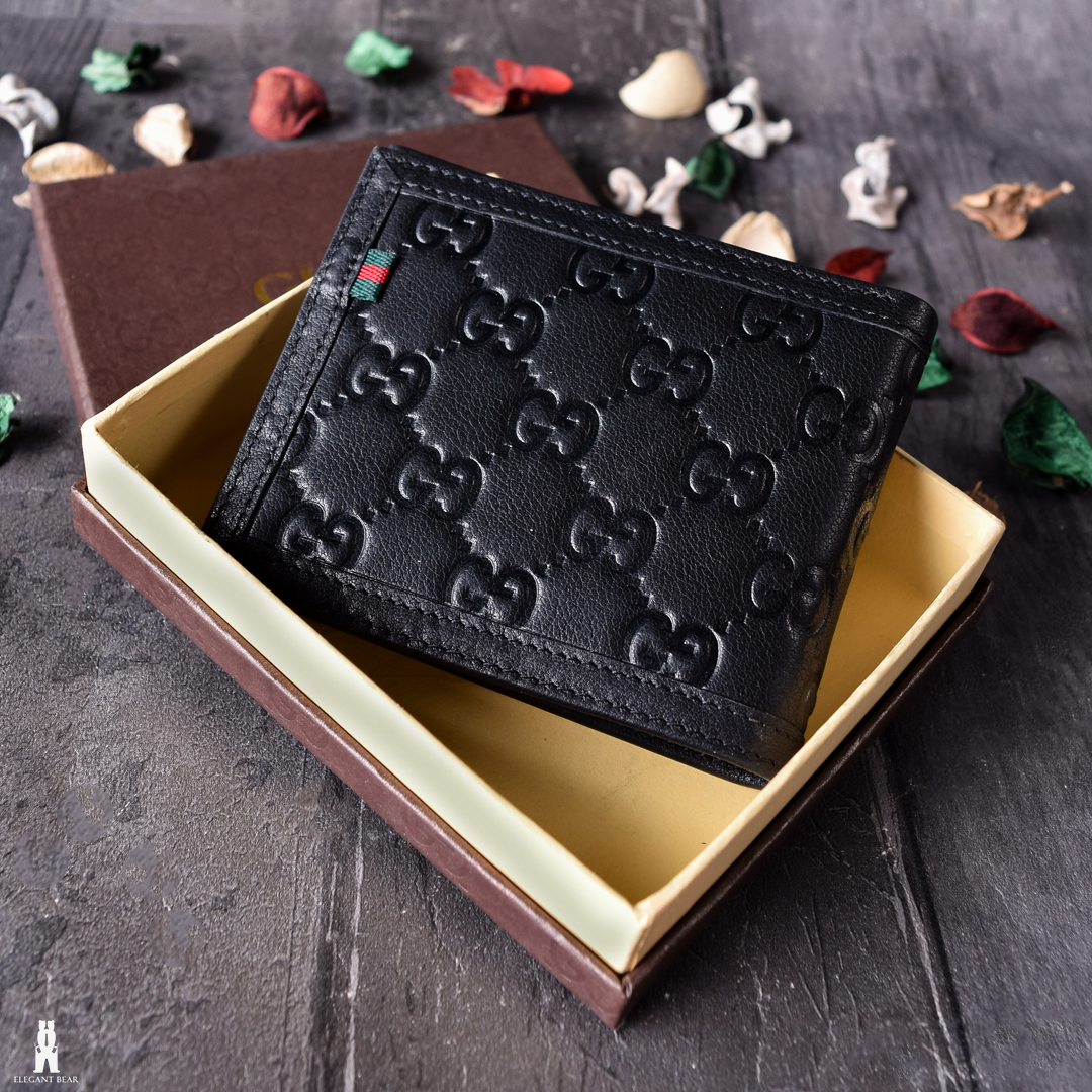 Gucci Black Leather Wallet W1